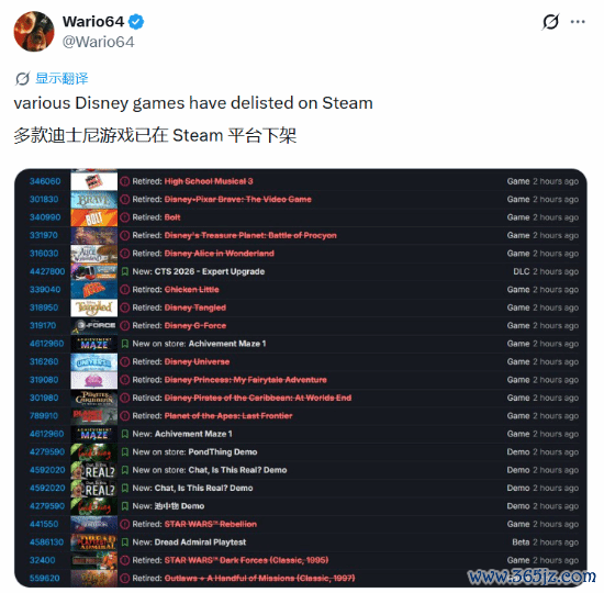 曝多款迪士尼游戏下架Steam!疑为收购Epic铺路